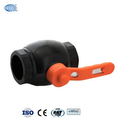 robinets à tournant sphérique de HDPE de garnitures de tuyau de HDPE de 20mm To160mm avec le noyau en acier