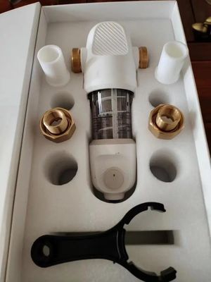 Épurateur d'eau de ménage de filtres à eau de cuivre de 360 ​​degrés avec le manomètre