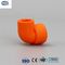 Compression en plastique orange de garnitures de tuyaux de PPR réduisant le coude 45 de tuyau 90 degrés