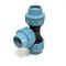 Accouplement bleu de garnitures de compression du HDPE ISO14001 pour le poly tuyau