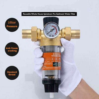 Filtres à eau Filtre à sédiments de lavage à contre-courant de pré-filtration domestique